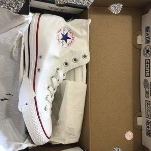 White Hightop Converse
